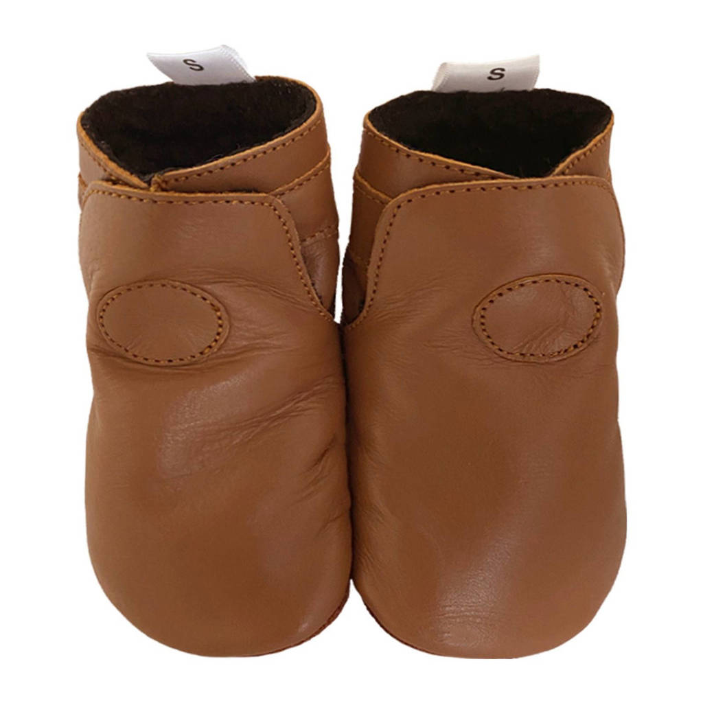 Babysteps leren babyslofjes cognac