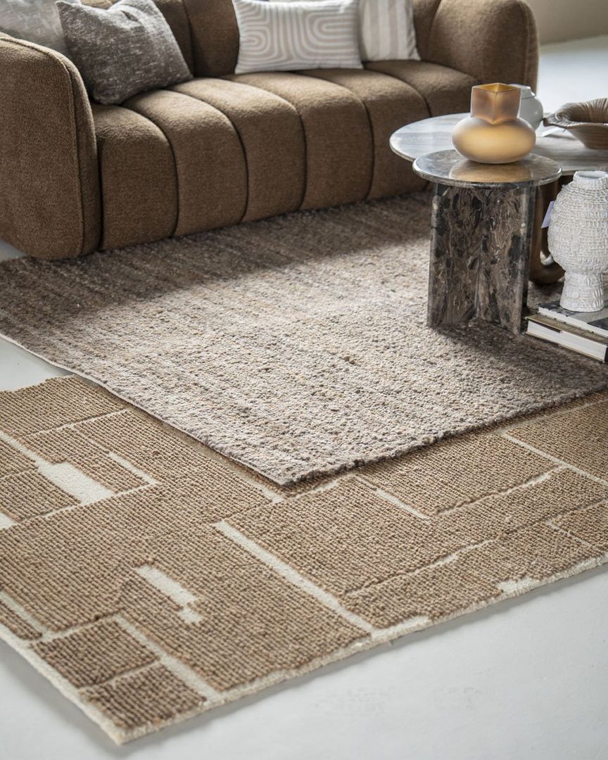 Vloerkleed Intarsio Bruin van By Boo