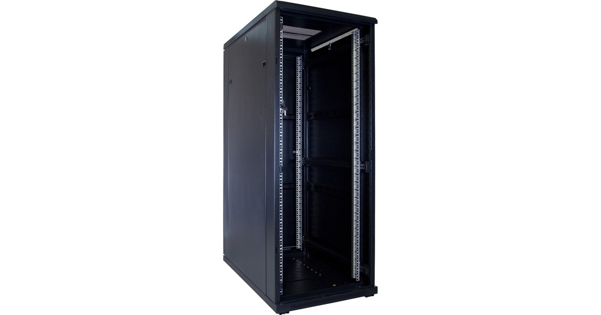 DSI32U serverkast met glazen deur - DS6032 server rack  (Zwart, 600 x 1000 x 1600mm)