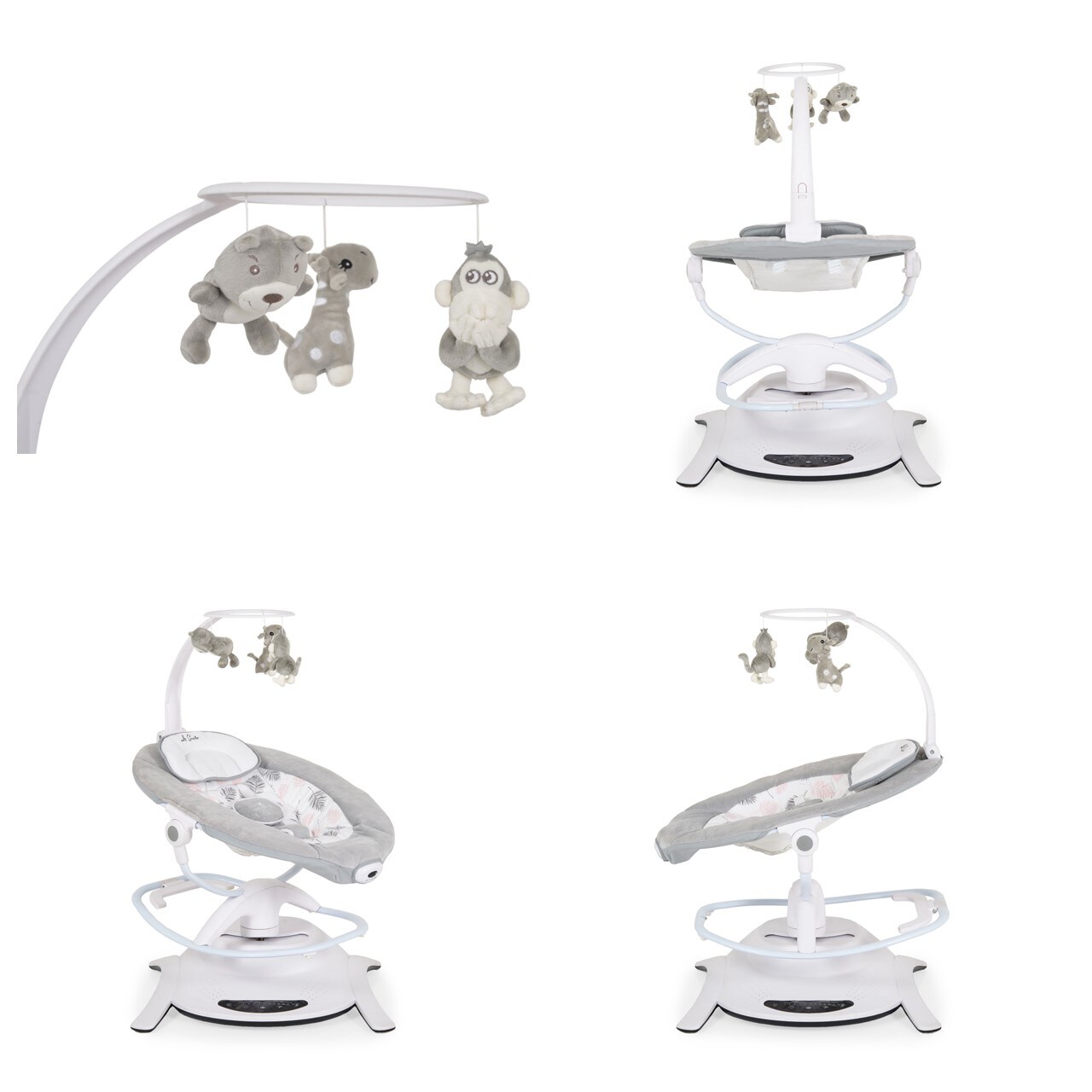 Cangaroo Babywippe La Scala elektrisch Schaukelfunktion Vibration Fernbedienung rosa
