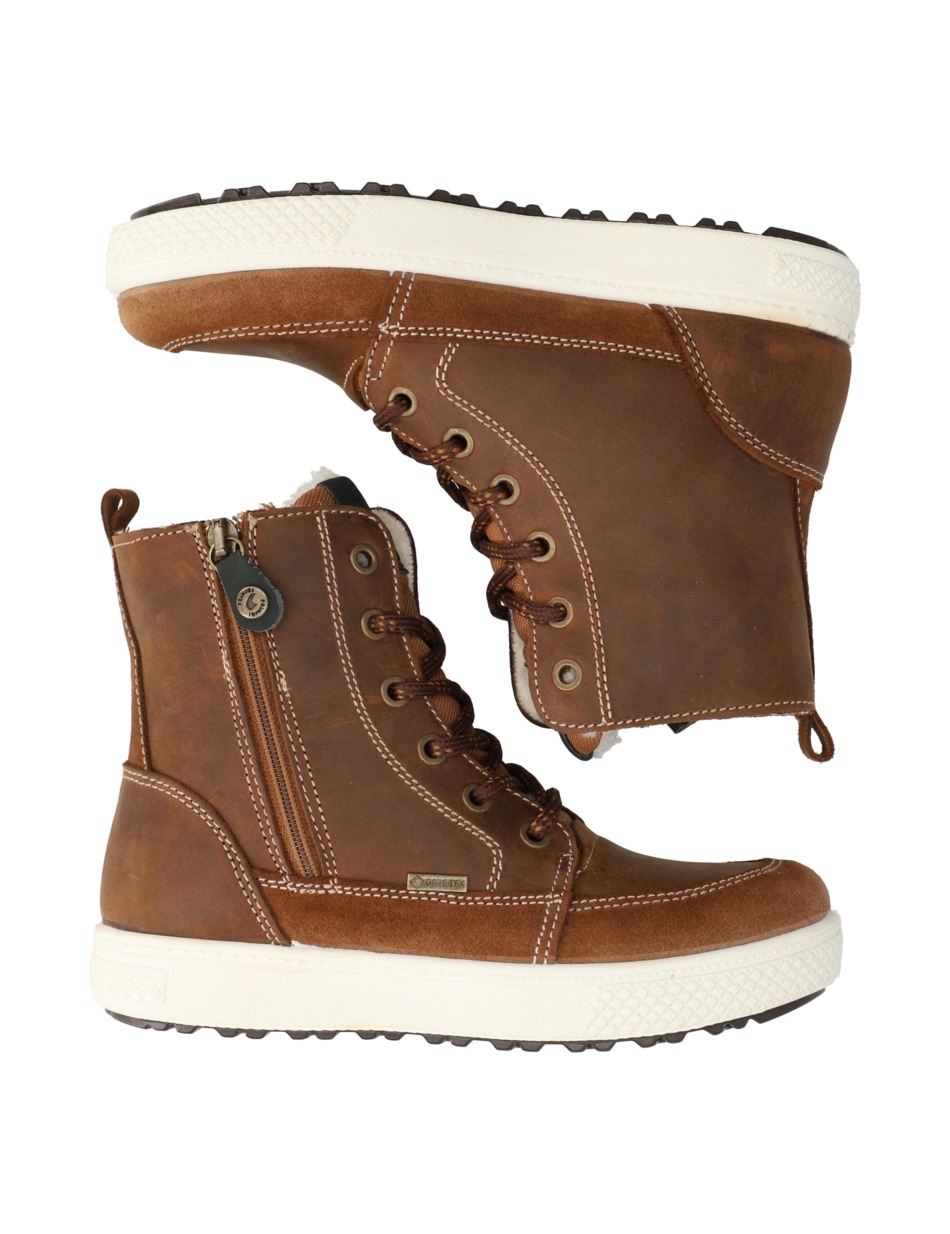 Lederkombination Boot