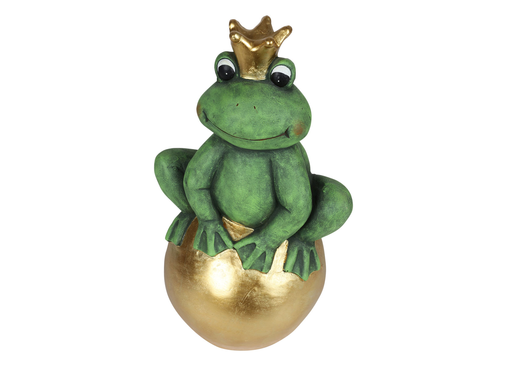 Froschkönig auf goldener Kugel