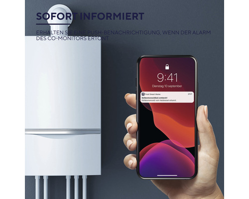 Trust Smart Home Zigbee CO-detector ZCO-900 Koolmonoxidedetector Wit HxBxL 49x60x60 mm