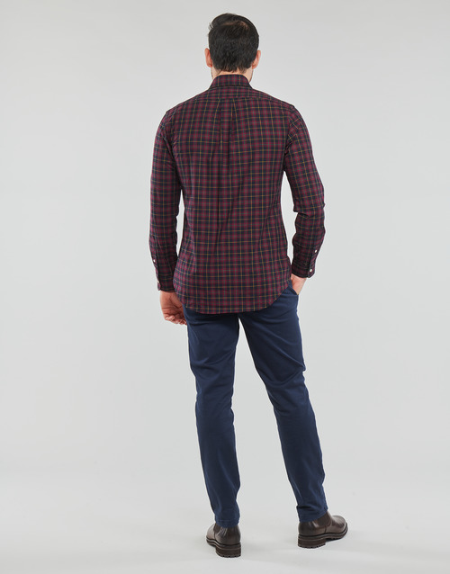 Polo Ralph Lauren - Z224SC11-CUBDPPCS-LONG SLEEVE-SPORT SHIRT Burdeo / Negro / Burdeo / Navy