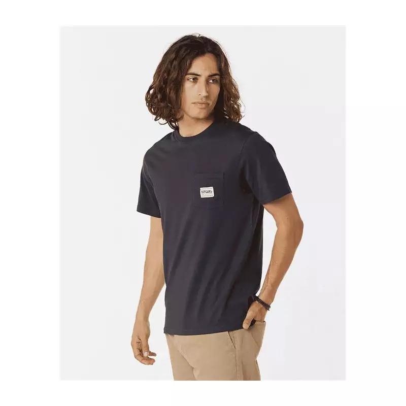 Teeshirt RIPCURL Horizon Badge S/S Tee Washed Black