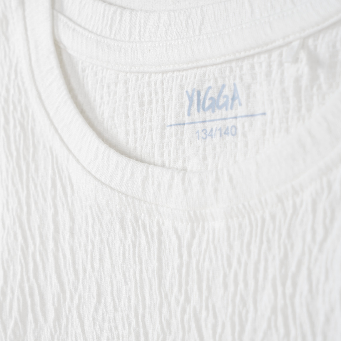 Yigga Mädchen T-Shirt mit Knoten Detail weiss