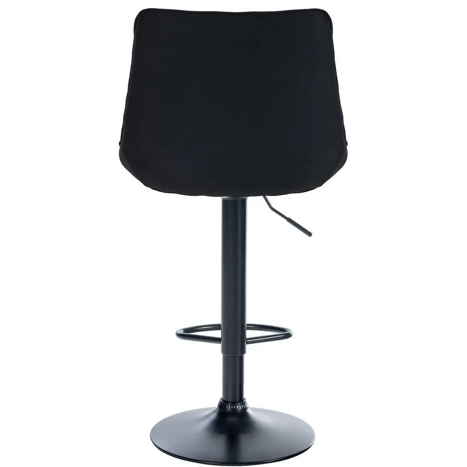 CLP Barkruk Toni zwart Frame - Stof - zwart