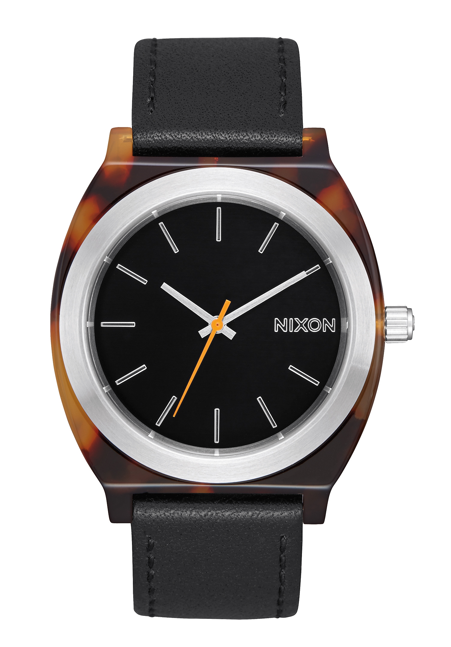 Nixon The Time Teller Acetate Tortoise / Silver / Black