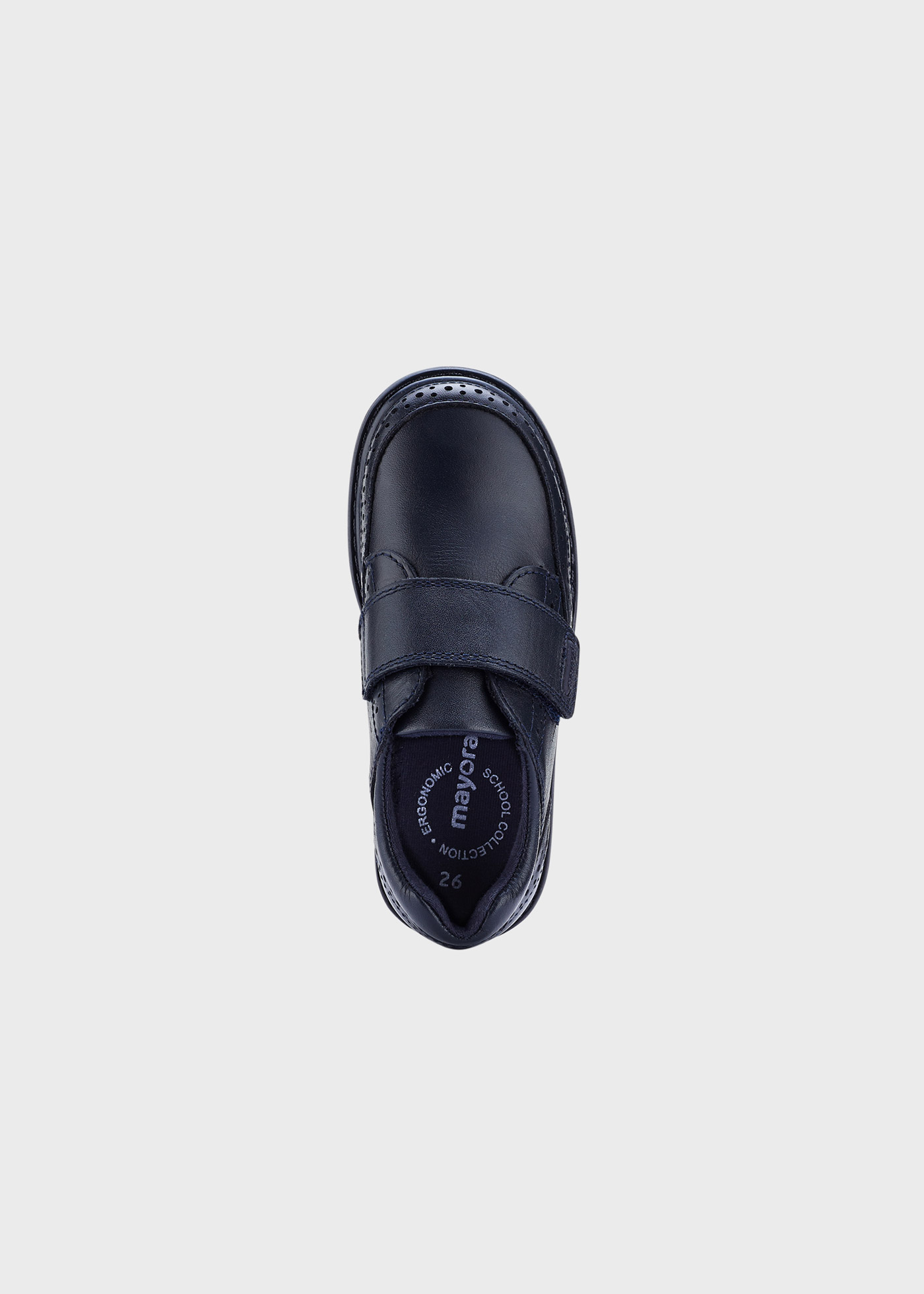 Sapato escolar com fecho de velcro