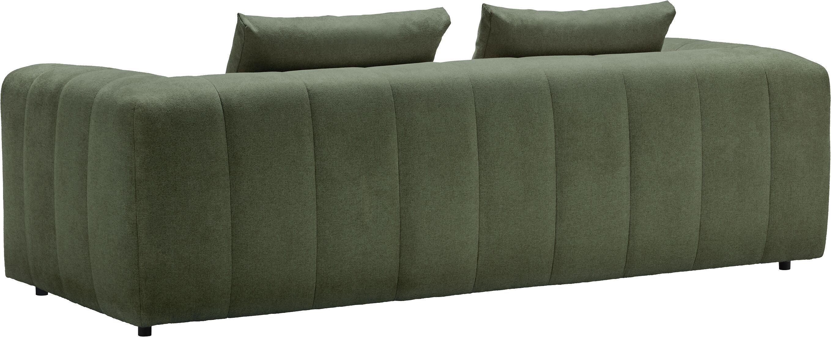 RAYAS 3er-Sofa - Grün / B: 237.0 cm x T: 105.0 cm x H: 64.5 cm