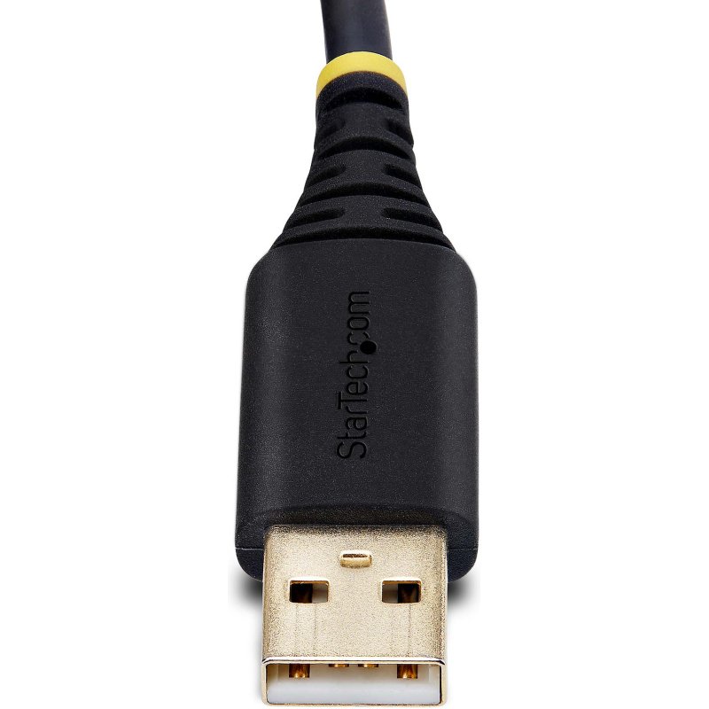 StarTech.com Câble Série Null Modem vers USB de 2m, Rétention COM, FTDI, USB-A vers DB9 RS232, Câble Adaptateur USB DB9, Vis/Écrous DB9 Interchangeables, Windows/macOS/Linux