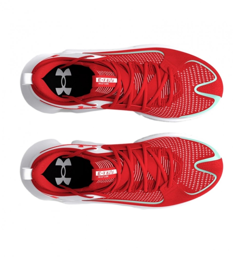 Tênis Under Armour UA Flow FUTR X3, Branco, Vermelho