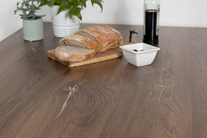 Film adhésif décoratif D-C-Fix Hölzer Flagstaff Oak PVC avec adhésif Bois Structuré Mat et satiné marron L. 200 x l. 67,5 cm