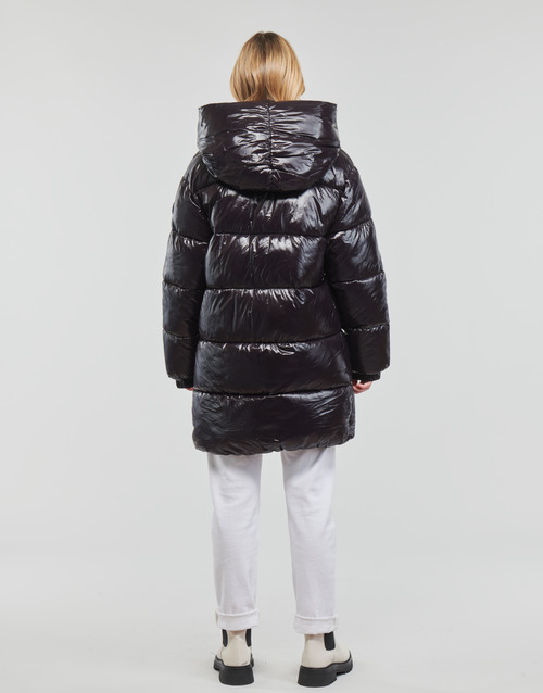 MICHAEL Michael Kors - HORIZONTAL QUILTED DOWN COAT WITHATTACHED HOOD Negro