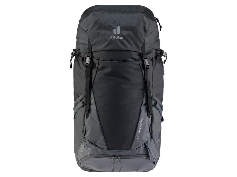 deuter Wanderrucksack Futura Pro 38 SL, Black/Graphite Rucksack für Mehrtagestouren