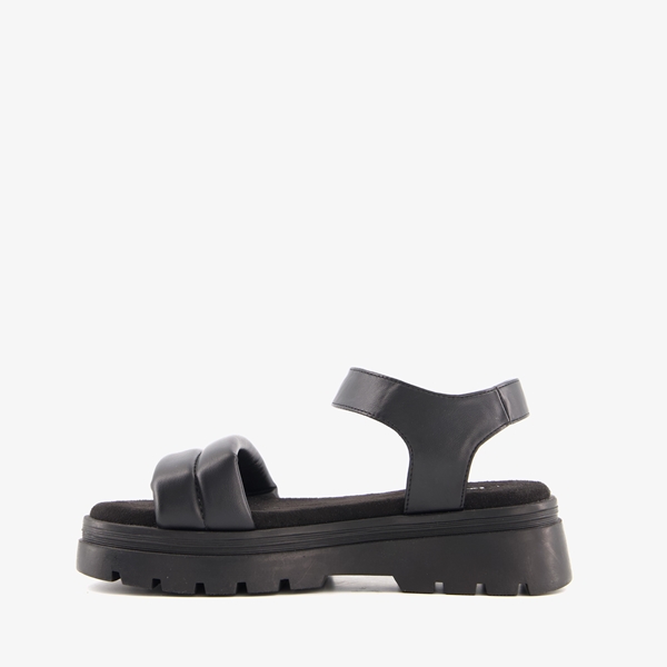Blue Box dames sandalen met plateauzool zwart
