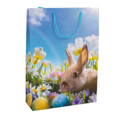 Idena Geschenktasche Ostern 18 x 8 x 23 cm, 1 Stück, 5-fach sortiert