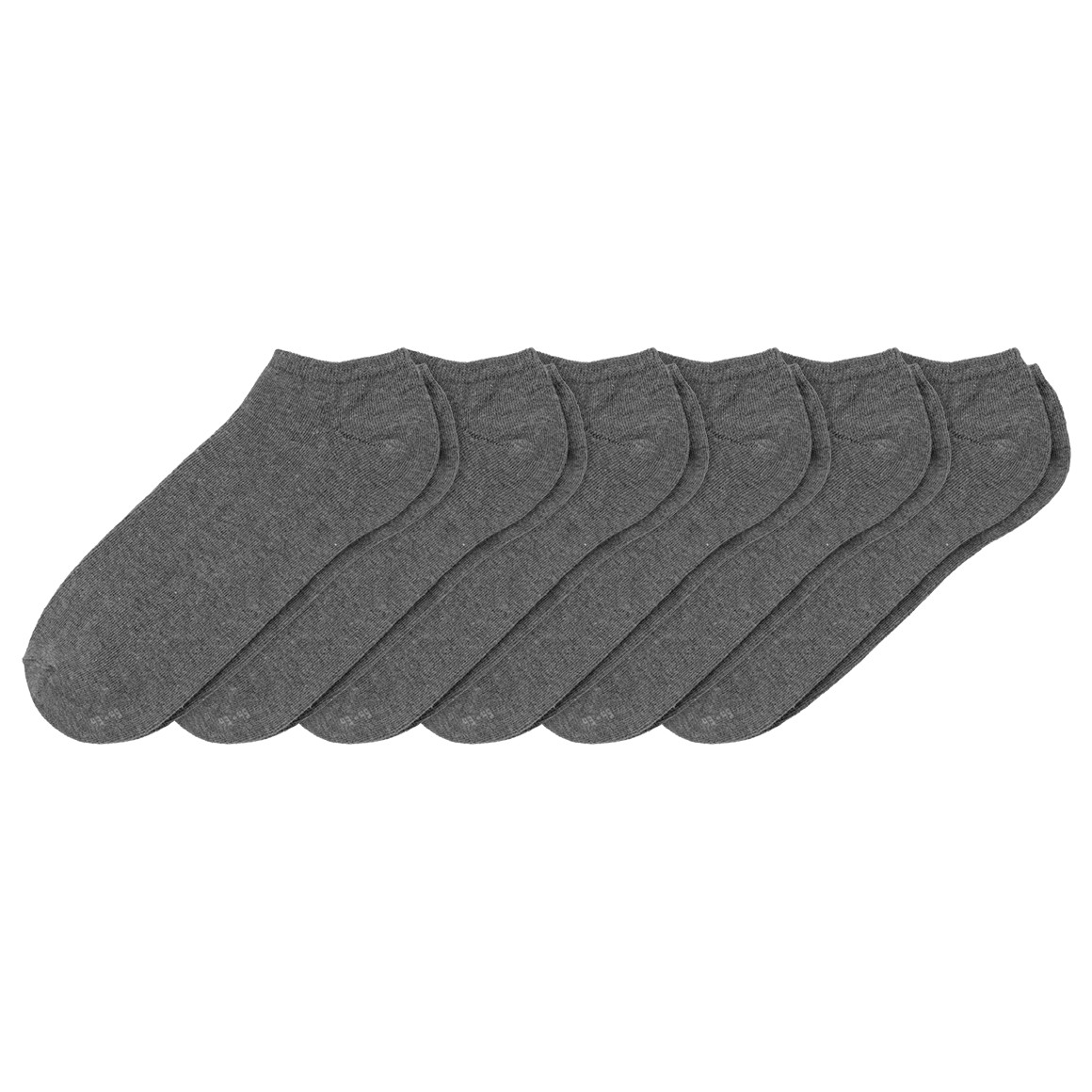 VanVaan 6 Paar Herren Sneaker-Socken im Set grau
