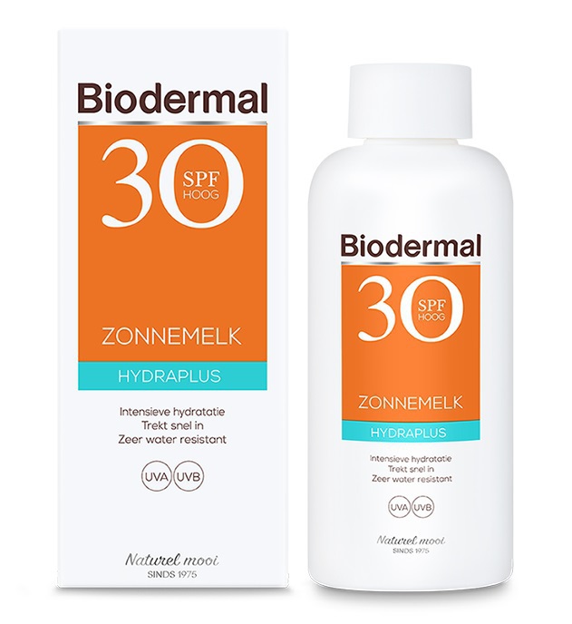 Biodermal Zonnebrand Melk Hydraplus SPF30 200ml