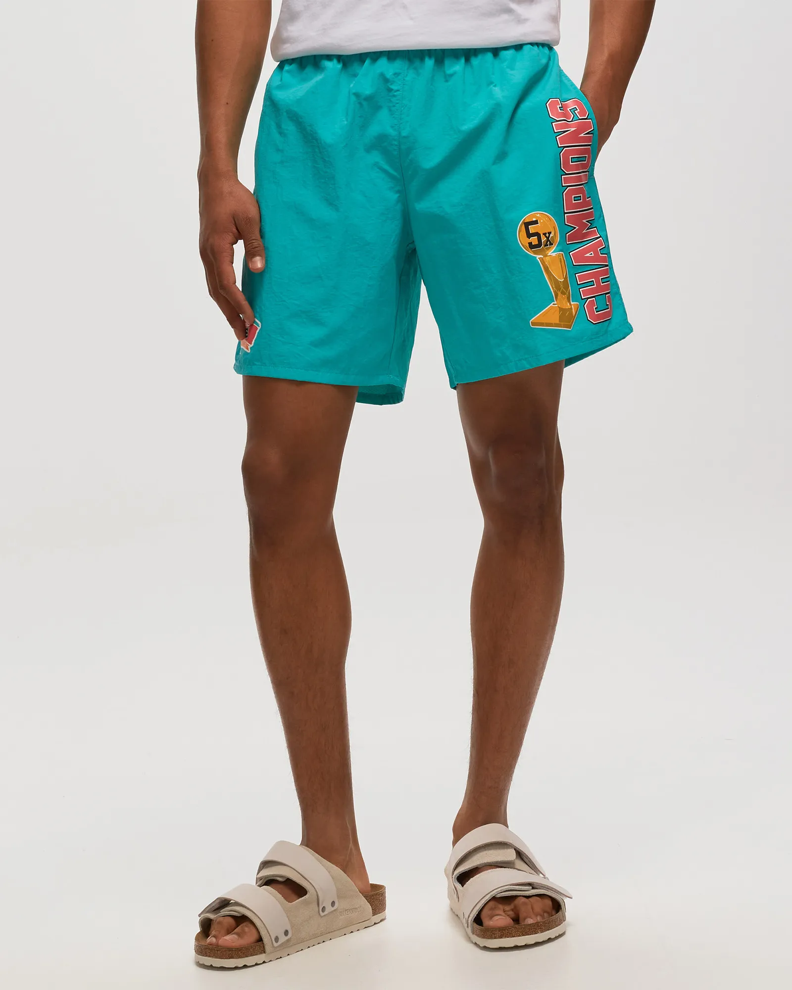 Mitchell & Ness Team Heritage Woven Short - San Antonio Spurs