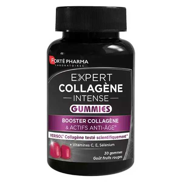 Forté Pharma Expert Intense Collagen Gummies 30 gomas de frutos vermelhos