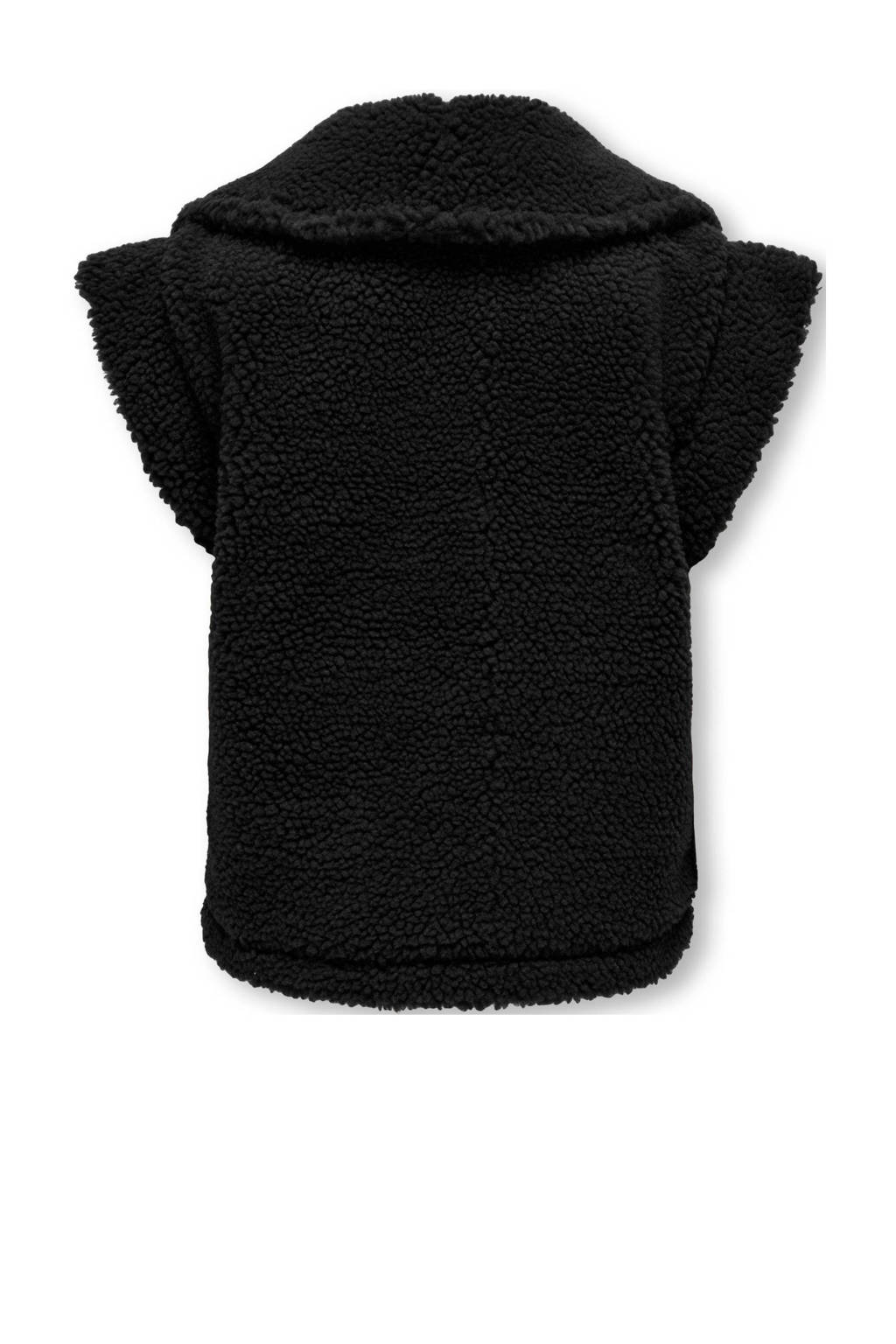 ONLY teddy gilet KOGSIKA zwart