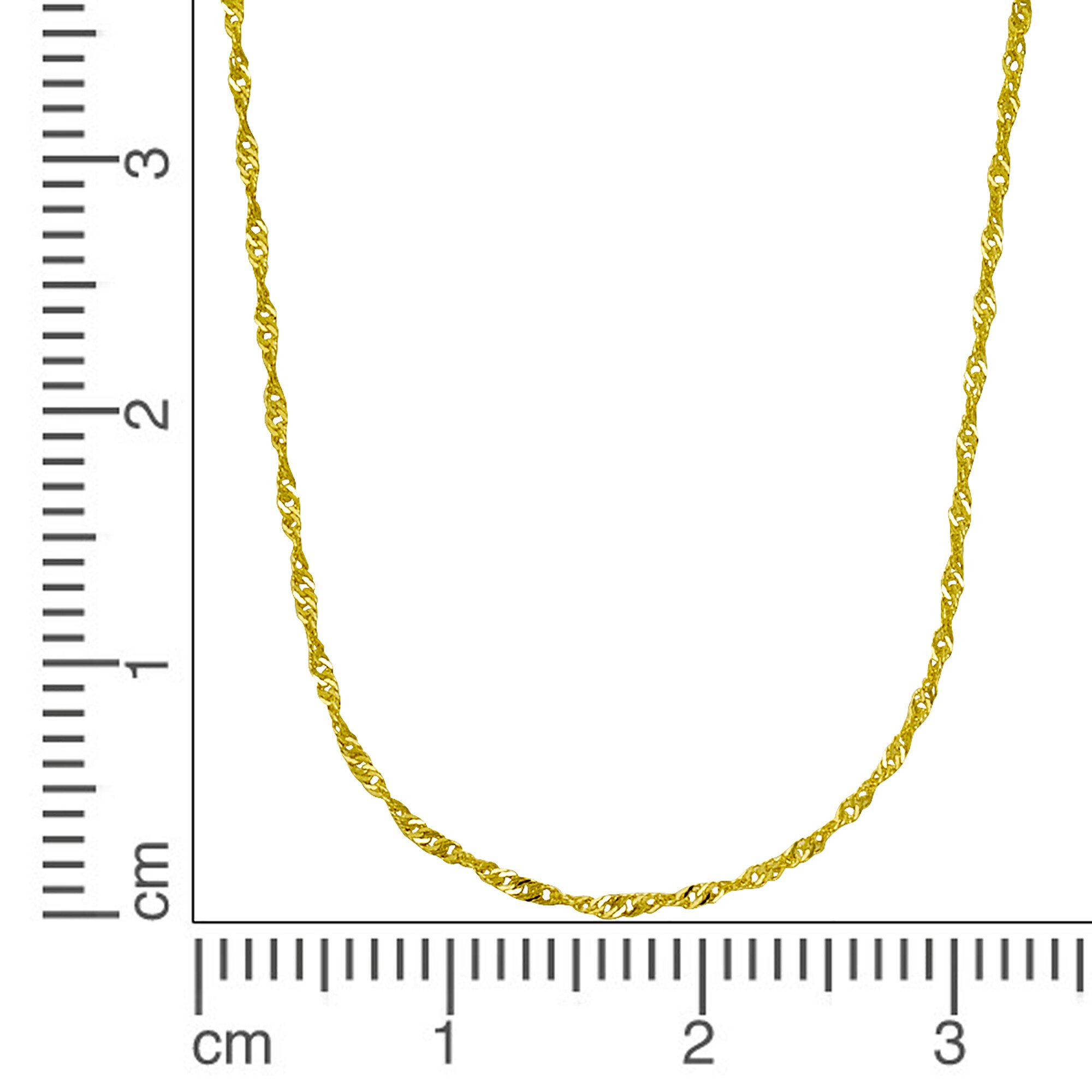Fascination by Ellen K. Halskette Gold 375 Singapurkette 43cm