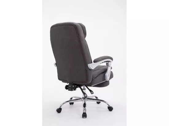 Chaise de bureau - Tissu - Gris foncé - XL Troy