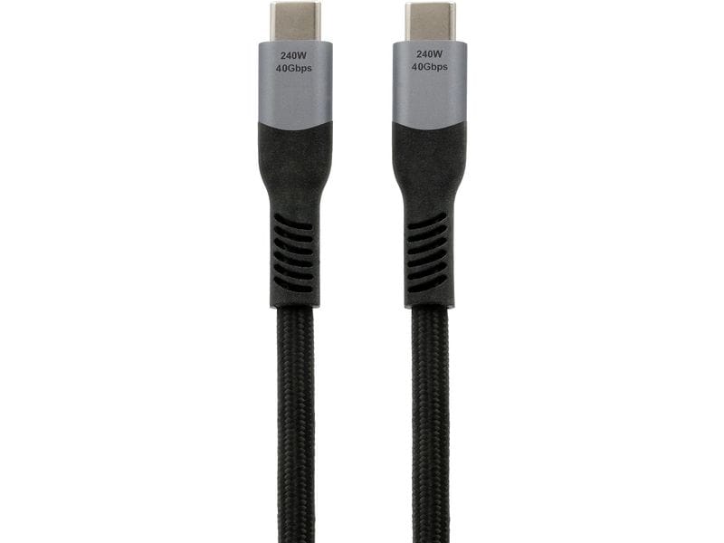 Exsys USB-Ladekabel EX-K1598 USB4 USB C - USB C 1 m Daten- und Ladekabel