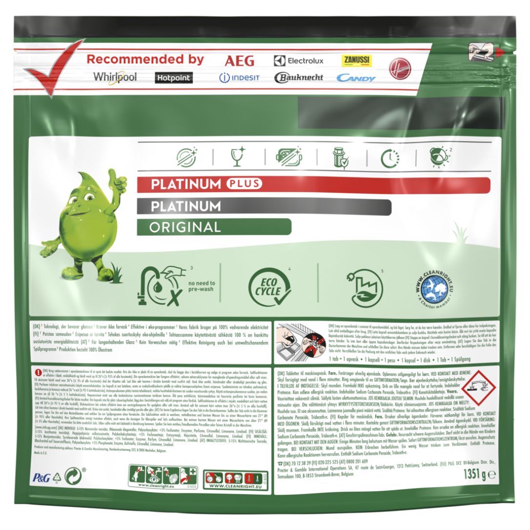 Fairy  Original All-in-One Spülmaschinen-Tabs, 100 Stk