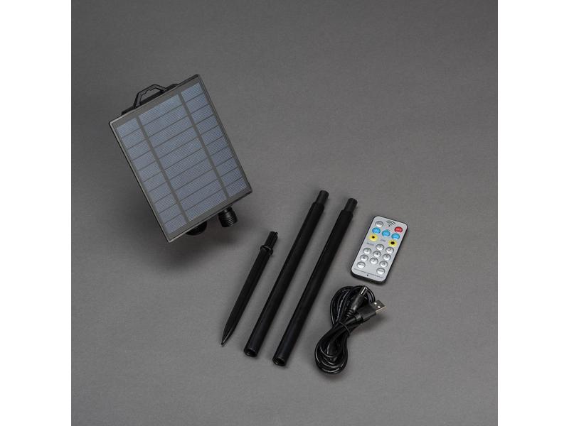 Konstsmide Lichterkette Solar 2332, 10 LEDs, Transparent Solarbetriebene LED-Lichterkette