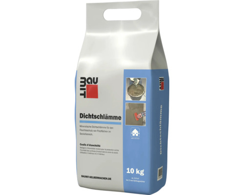 Baumit minerale afdichtingsmortel voor vochtbescherming van pleisterwerkoppervlakken in de plintzone, binnen en buiten, 10 kg