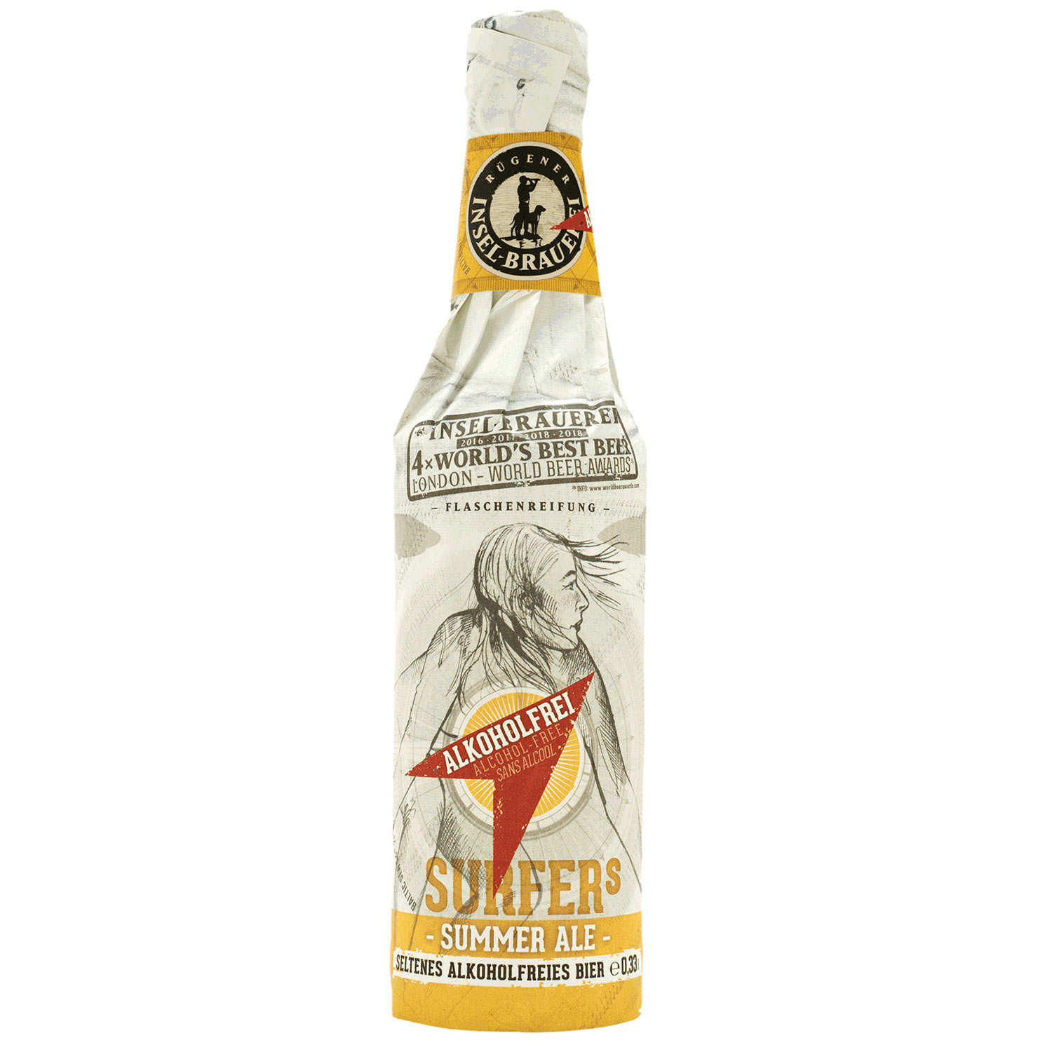 Insel Surfer's - Bière blonde allemande sans alcool (< 0,5%)