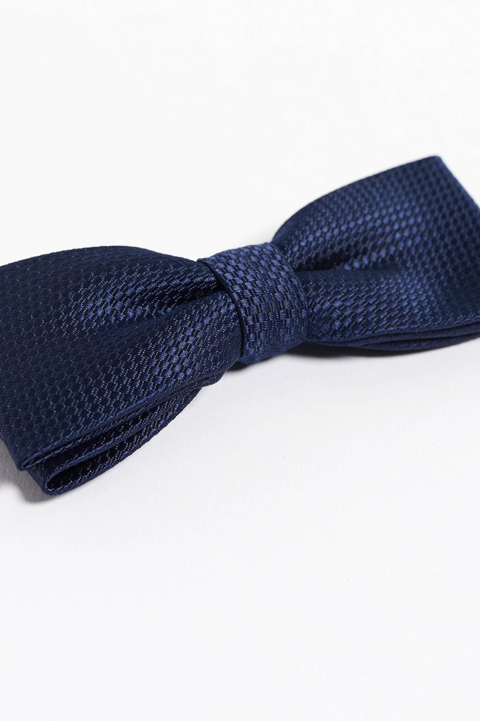 WE Fashion vlinderstrik met textuur donkerblauw