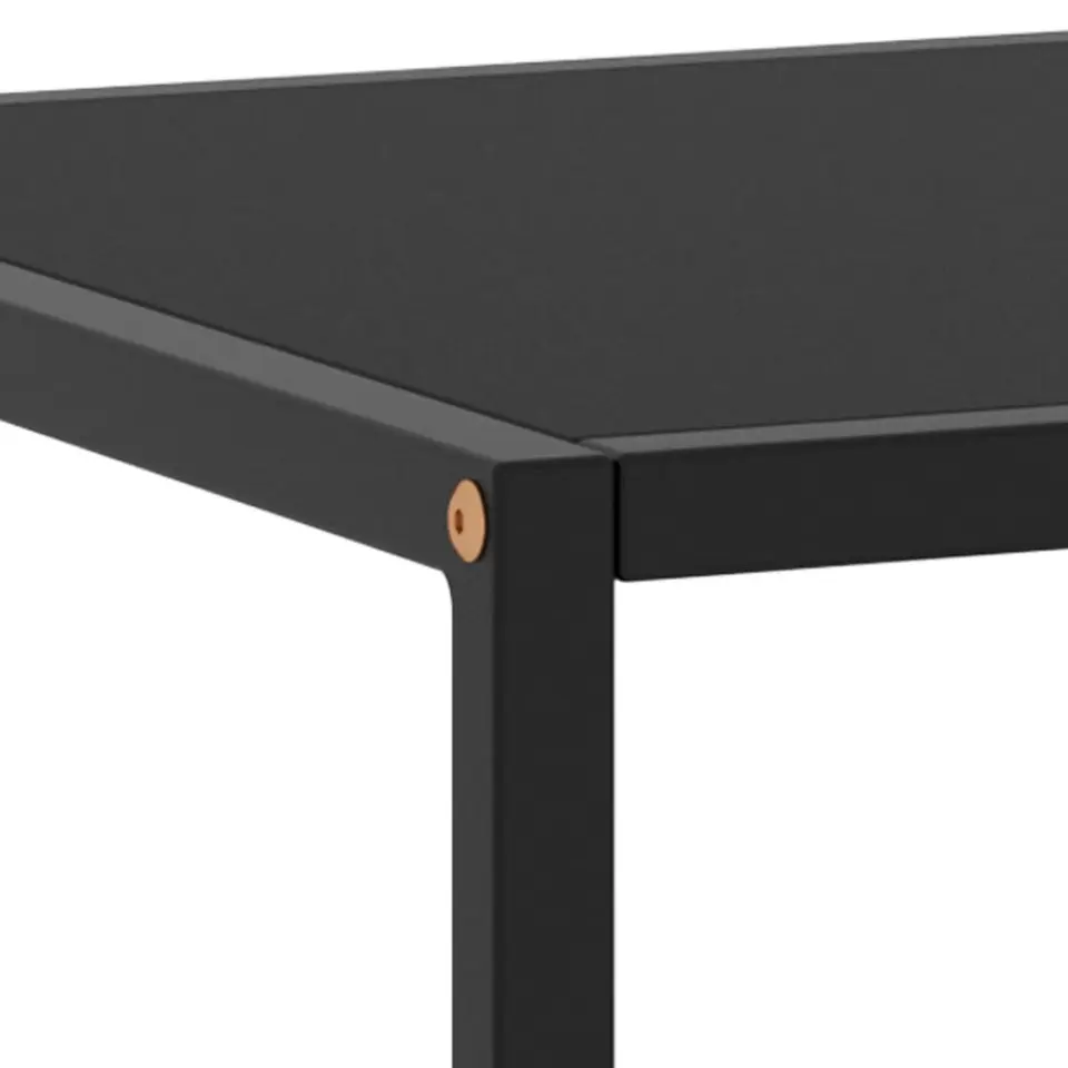 vidaXL - Salontafel - Zwart - Glas - 100 x 50 x 35 cm
