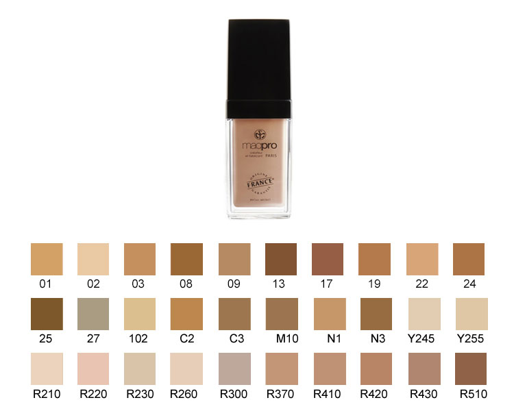 Maqpro - Fond de Teint Fluide HD OHNE Parfum, 25ml