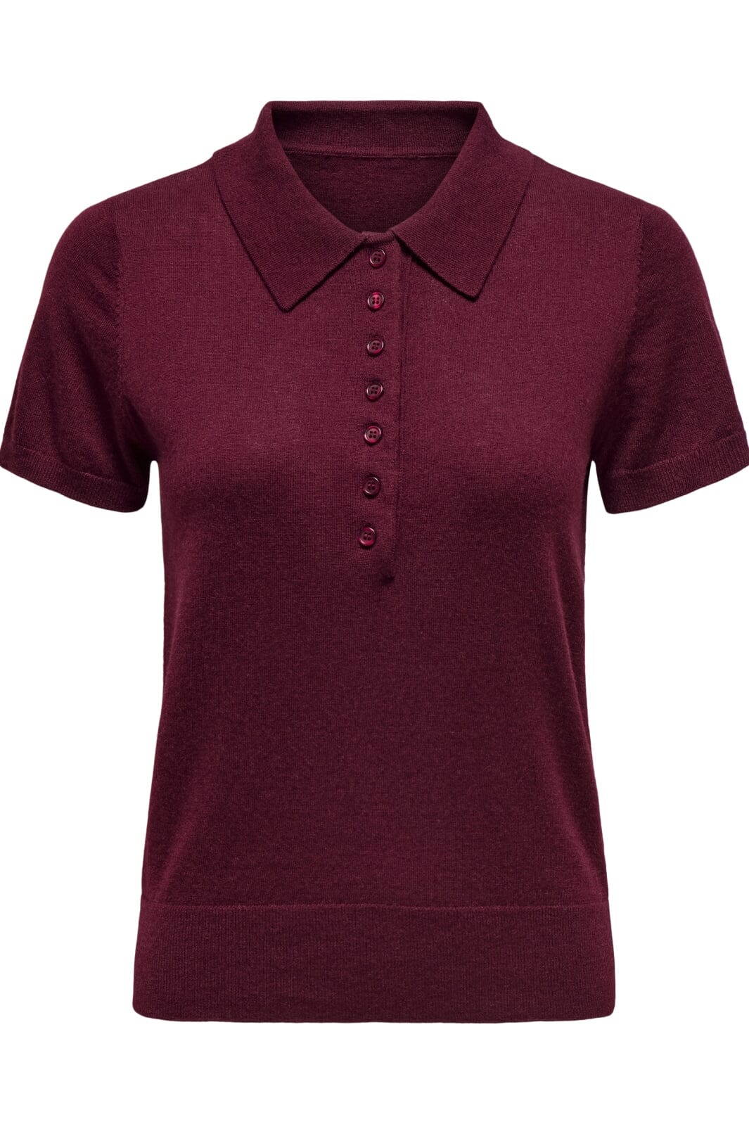 Only Onlcathrine Ss Polo Neck Knt 15347183 4752643 cabernet