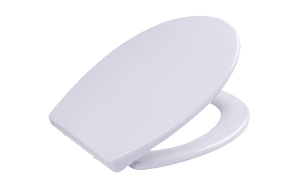 Toilettensitz Duroplast mit Absenkautomatik WeissWC-Sitz aus Kunststoff mit universeller Passform