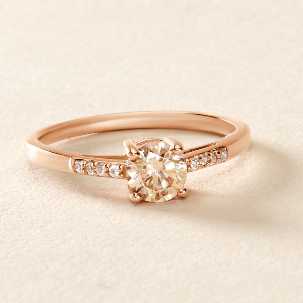 Bague Rio Argent Rose Oxyde De Zirconium