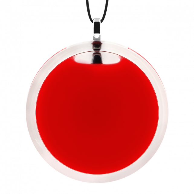 Pendentif en verre soufflé - Cachou Giga Milk