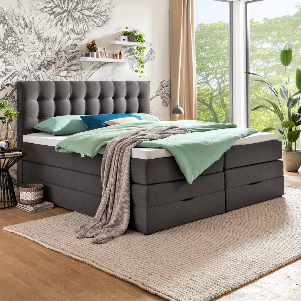 Boxspringbett Lund 200 x 200 cm