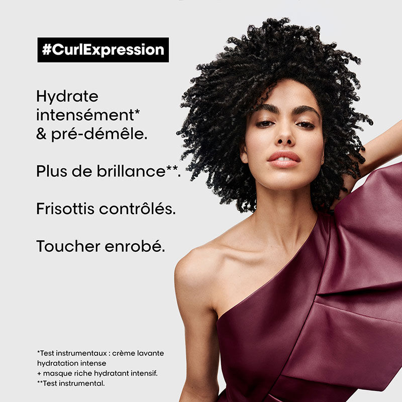Masque riche hydratant intensif pour cheveux crépus Curl Expression 250ml