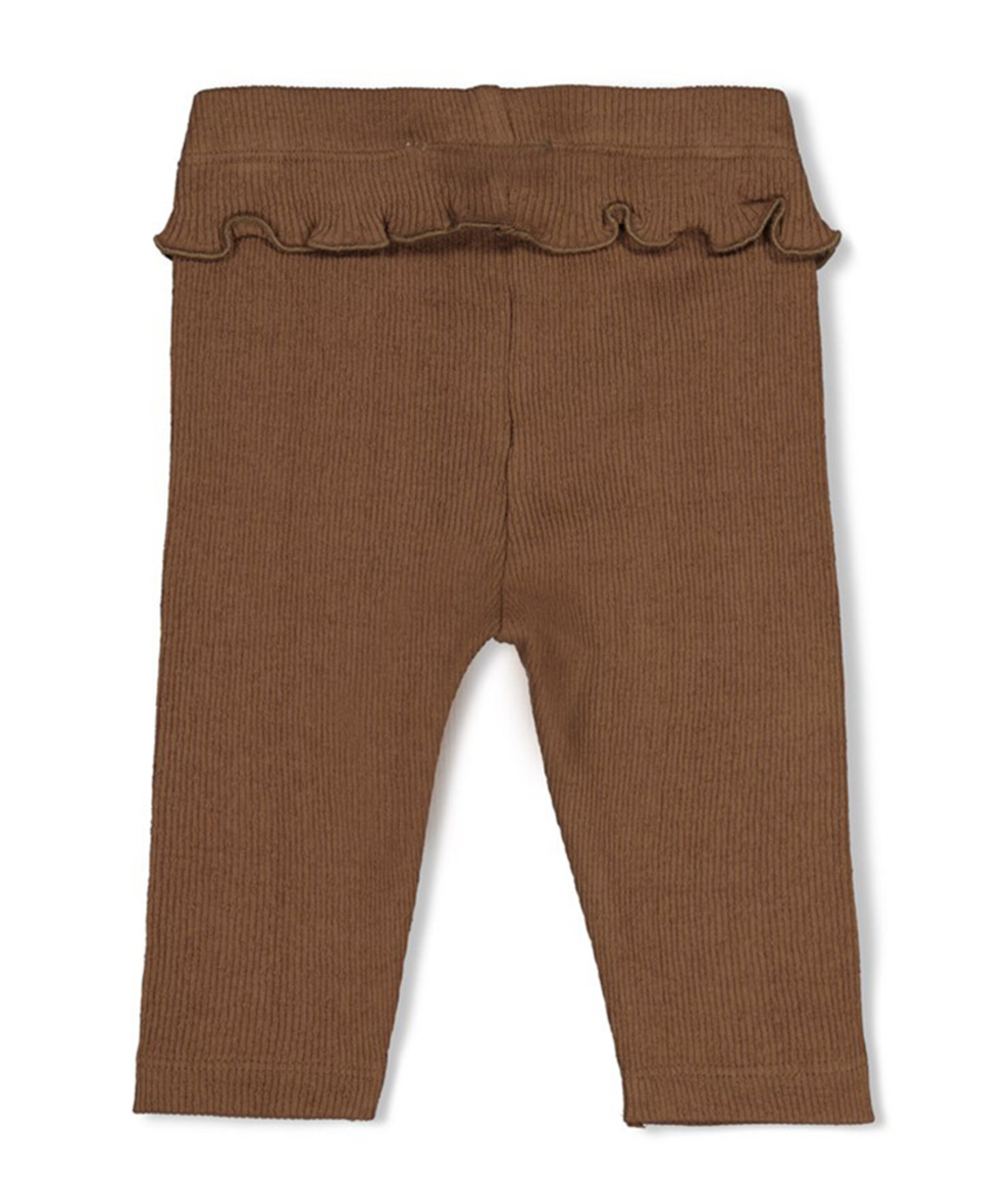 Feetje Legging pointelle rib meisjes broek bruin