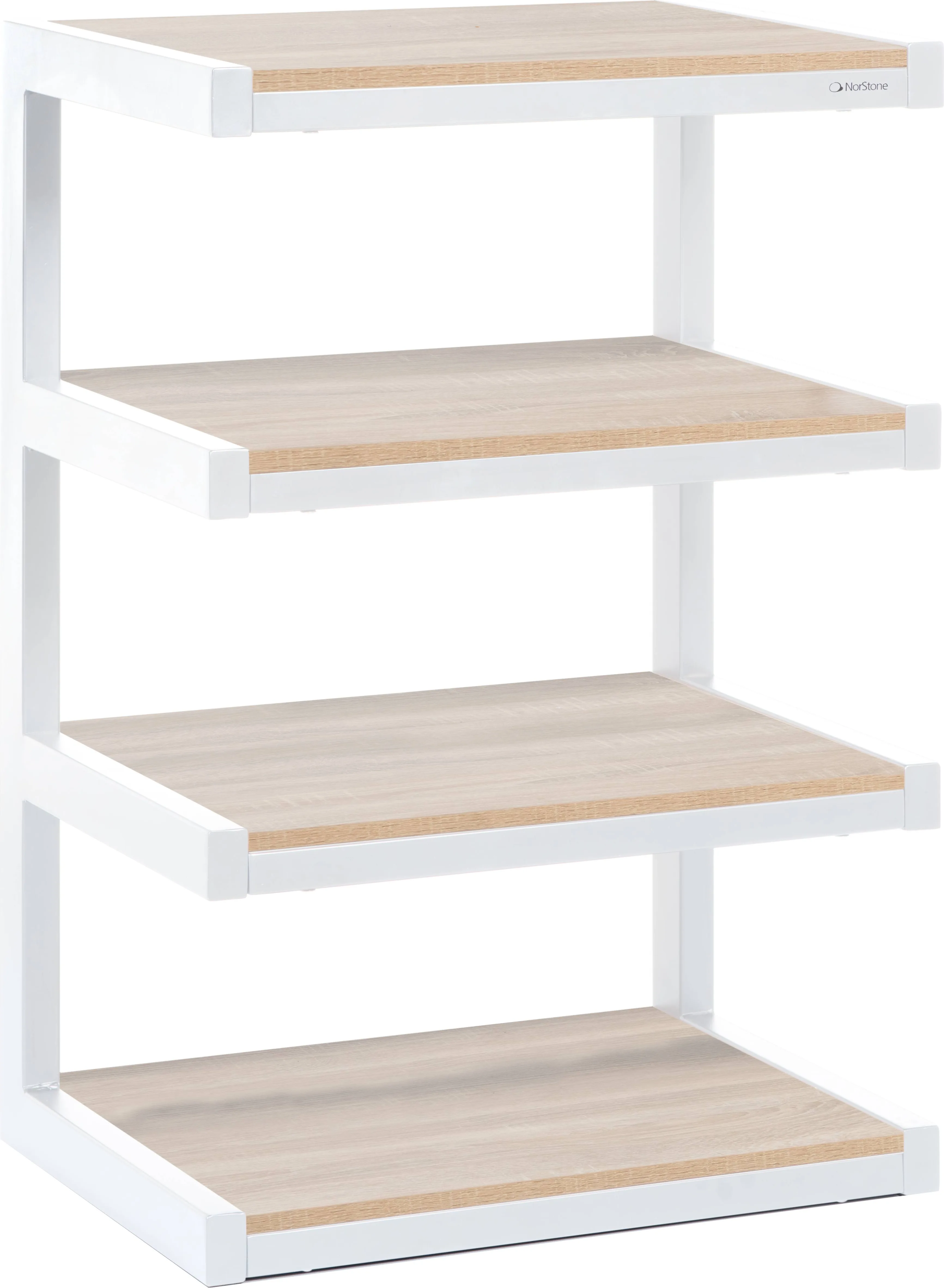 NorStone Esse Hi-Fi Blanc et Chêne Meubles hi-fi