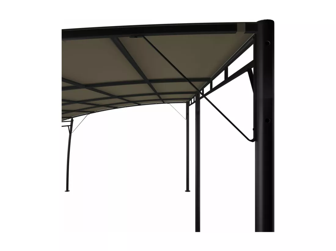 Auvent pare-soleil de jardin 6x3x2,55 m Taupe