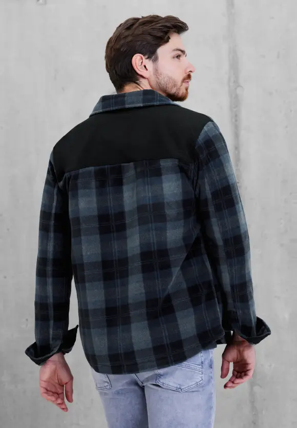 Fleece Overshirt - anthracite grey melange
