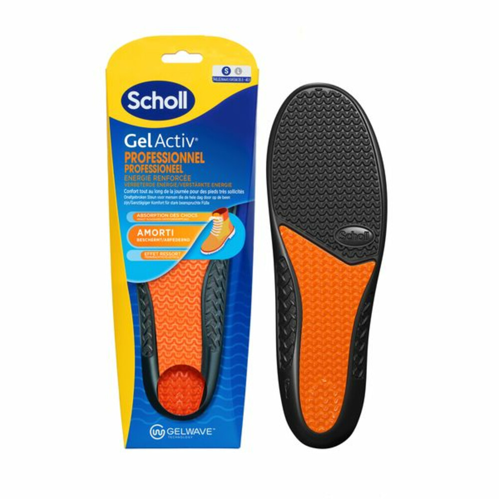 Scholl GelActiv Inlegzolen Work & Boot Small Maat 35.5-40.51 paar