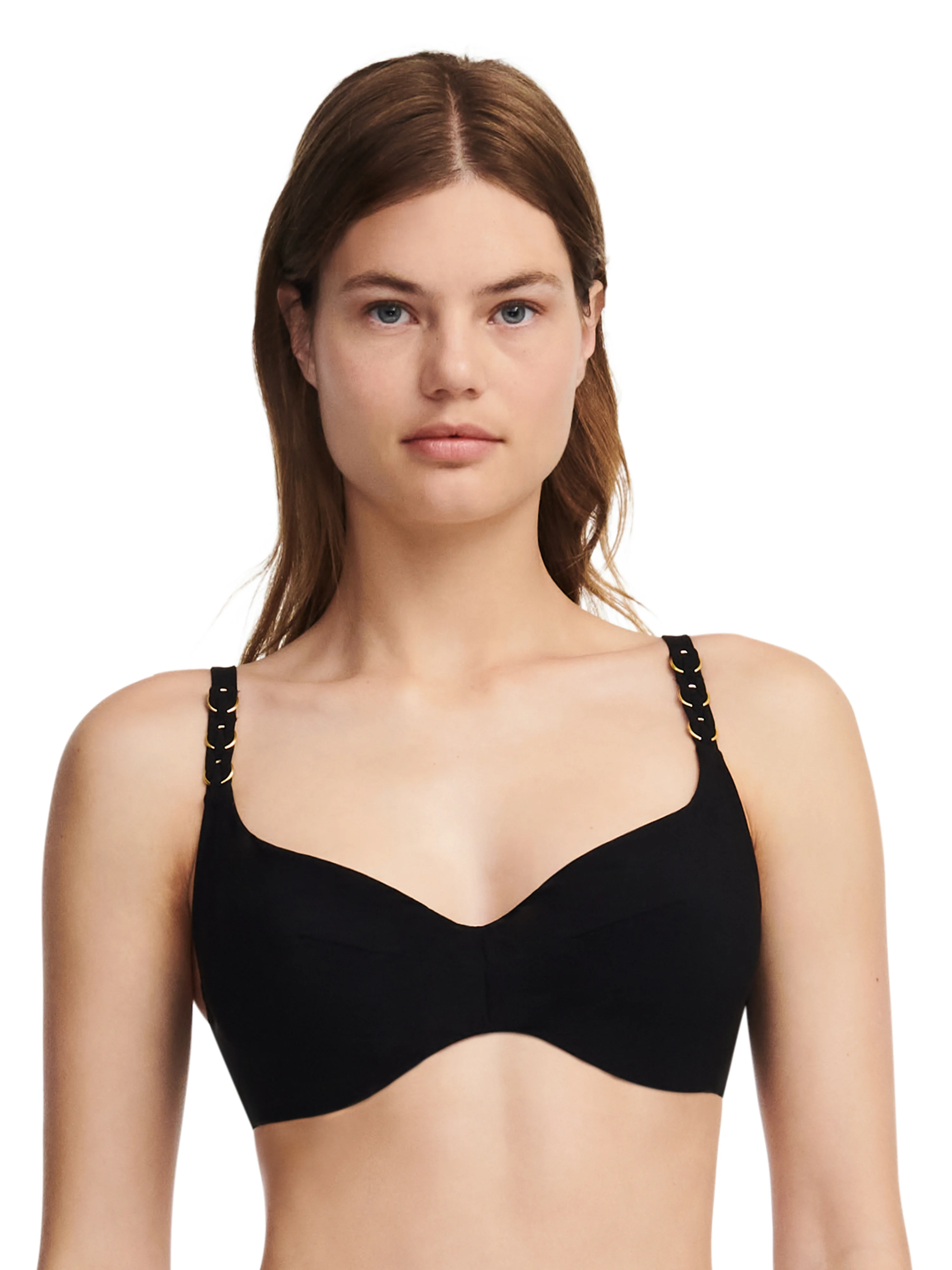EMBLEM - Haut de maillot de bain emboîtant | Noir