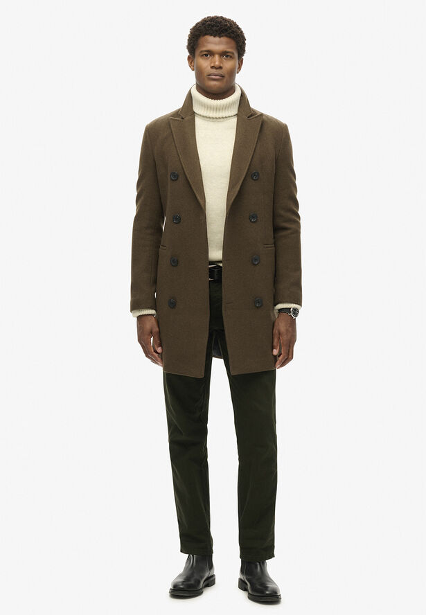 Superdry MERCHANT TOWN COAT Deep khaki green