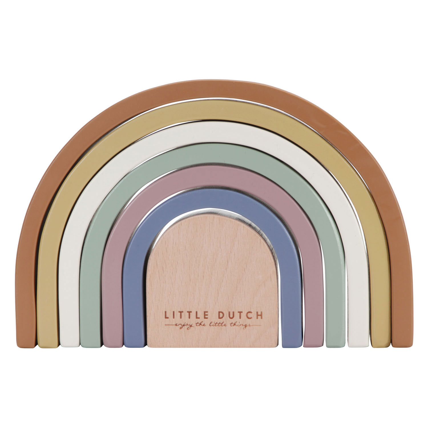 Little Dutch Houten Regenboog Blokken Vintage FSC